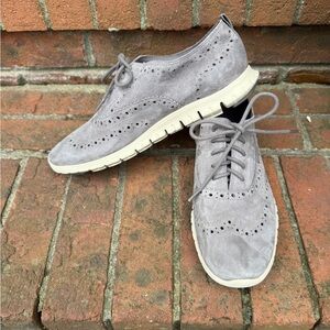 Cole Haan Zero Grand Gray Grey Suede Leather Sneakers Size 7M Women’s Loafer